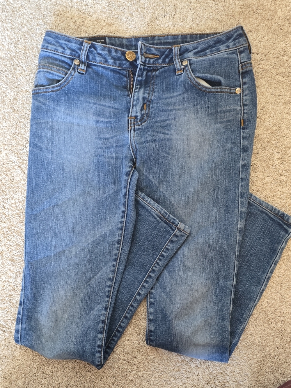 Lee Women's Skinny Jeans in Medium Blue Wash